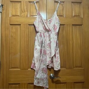 Lulus Blush Pink Satin Dress